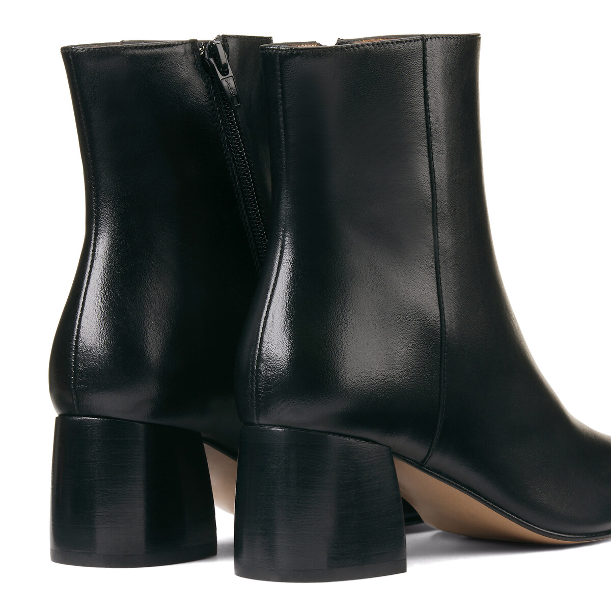COLEÇÕES LA REDOUTE<br>Botas de couro com salto, modelo Signature MARGUERITE