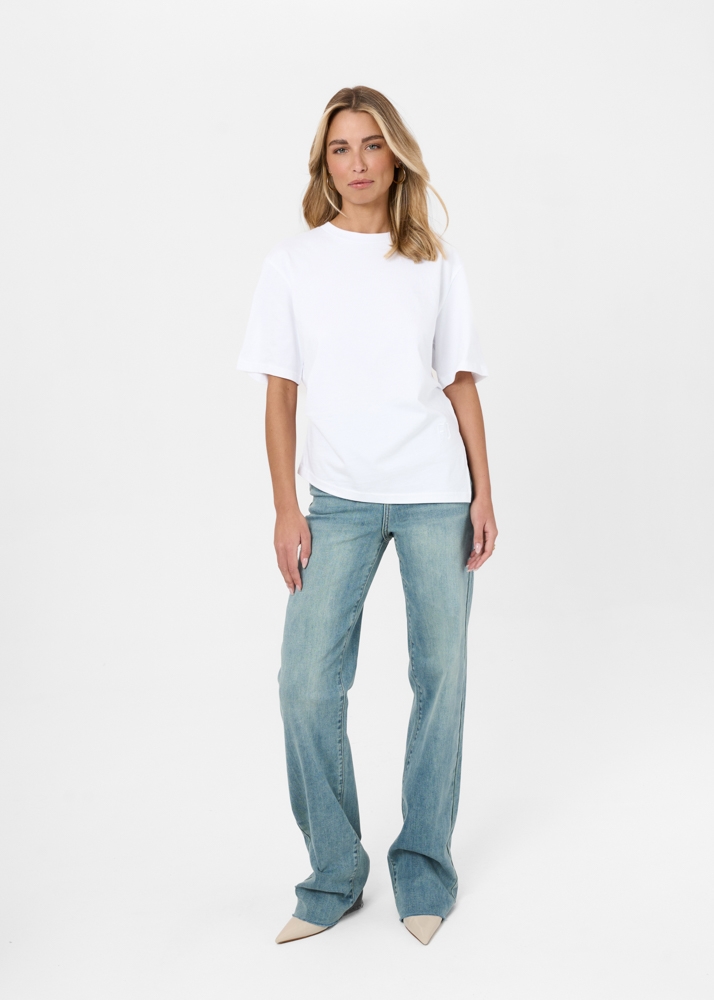 Friday Denim t-shirt wit