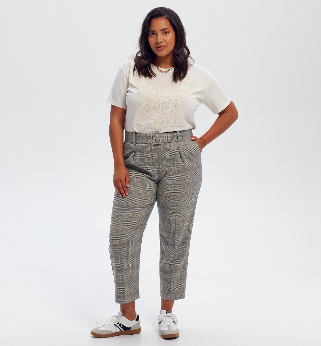 Pantalon Prince-de-Galles - Carreaux multicolores
