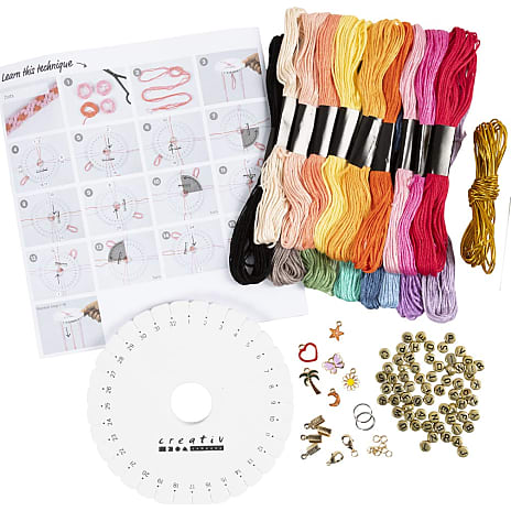 Kumihimo DIY venskabsarmbånd