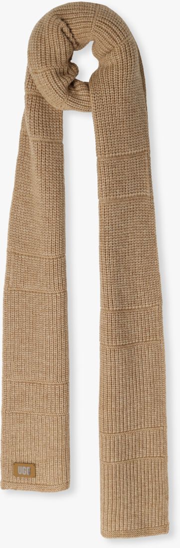 UGG camel ugg sjaal knit ribbed scarf