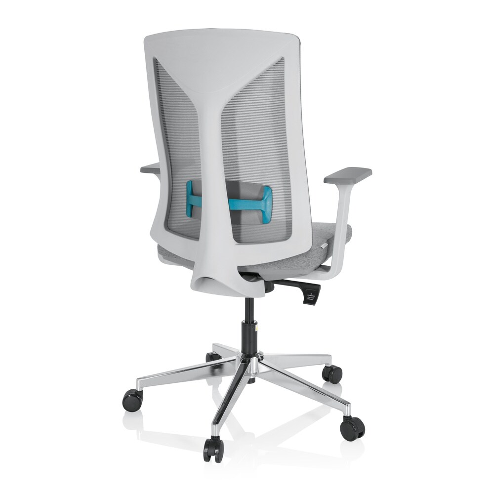 Profi Bürostuhl HALIFAX Stoff/Netzstoff mit Armlehnen hjh OFFICE