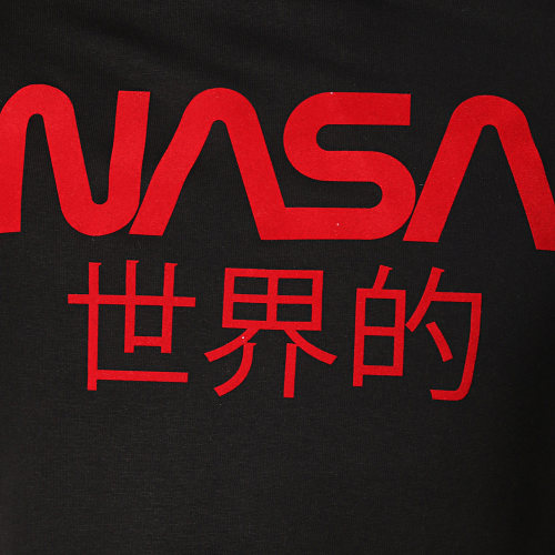 Sweat Capuche Japan Noir Rouge