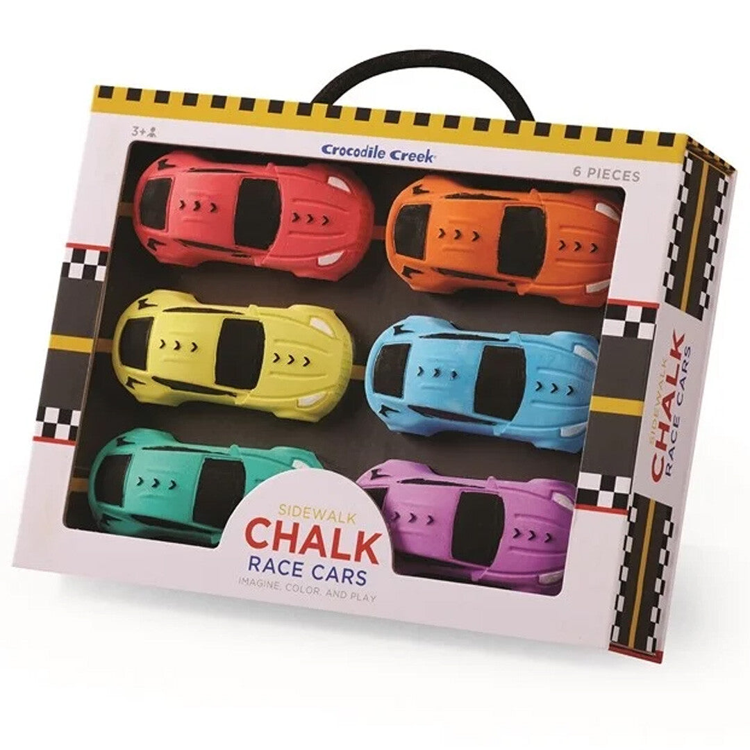 Crocodile creek stoepkrijt raceauto's - 6st