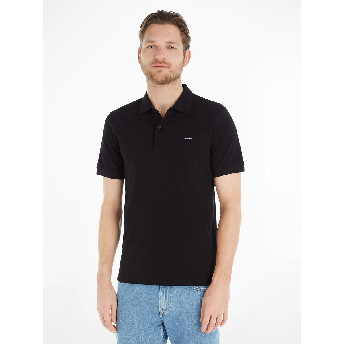 CALVIN KLEIN<br>Camisa polo slim piqué