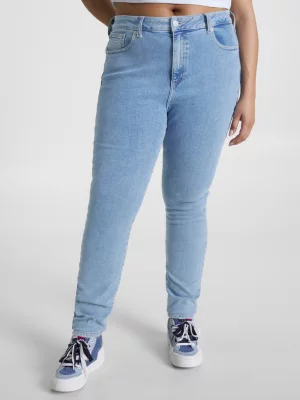 Calça jeans super skinny de cintura ultra alta Curve Melany