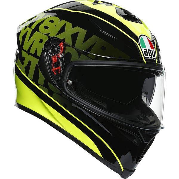 AGV - Casque K5 S Fast 46 Noir / Jaune / Kaki