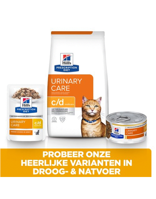 Hill's Prescription Diet C\/D Multicare Urinary Care Zak Kip - Kattenvoer