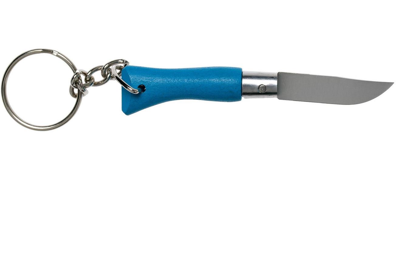Opinel zakmes No. 02RV Keyring zakmes, Cyan Blue