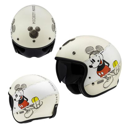 Casque Hjc V31 - DISNEY MICKEY SKETCH - Blanc / Noir