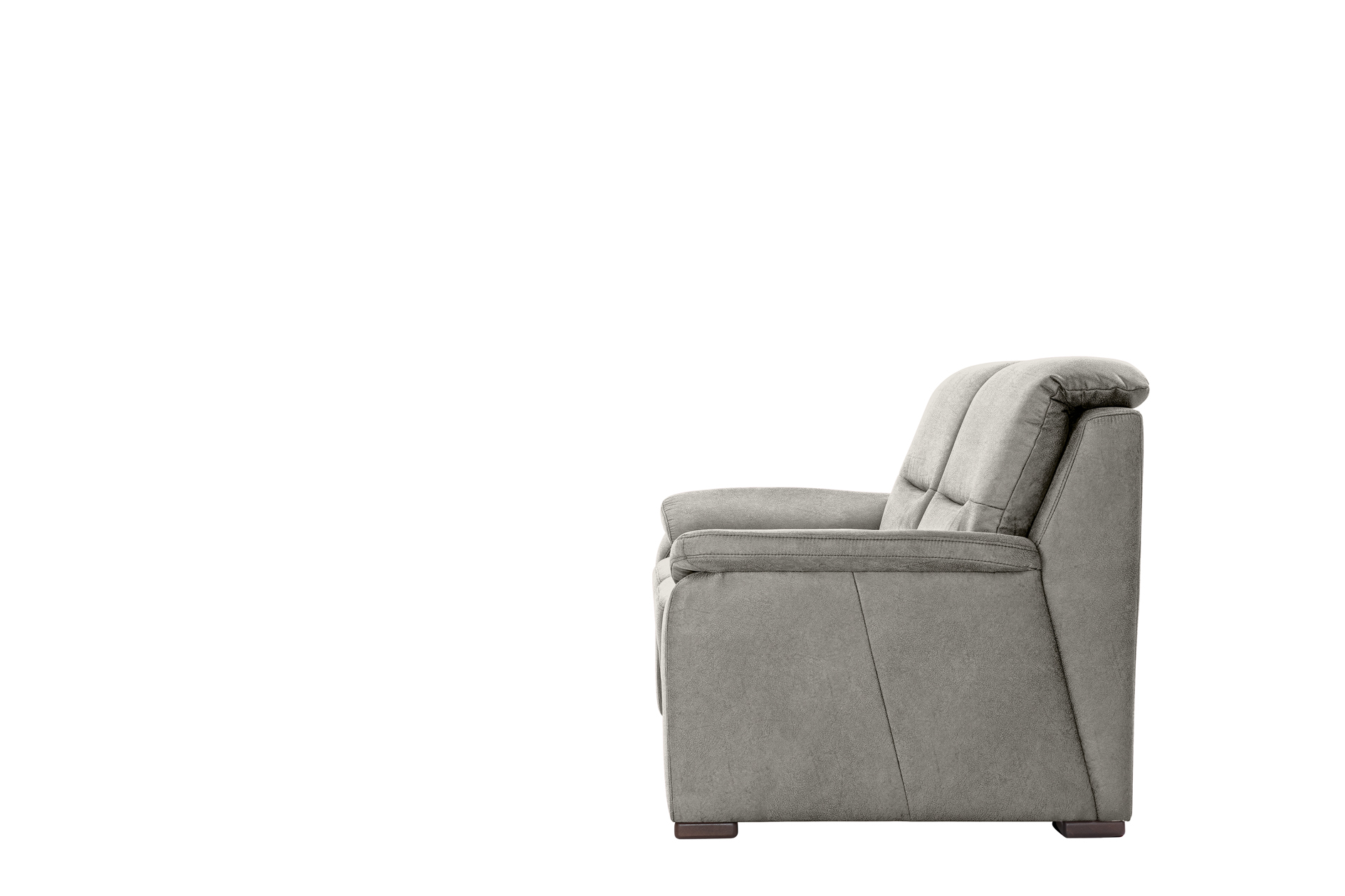 polsterpower 2-Sitzer-Sofa - Saddle alu - Basismodell