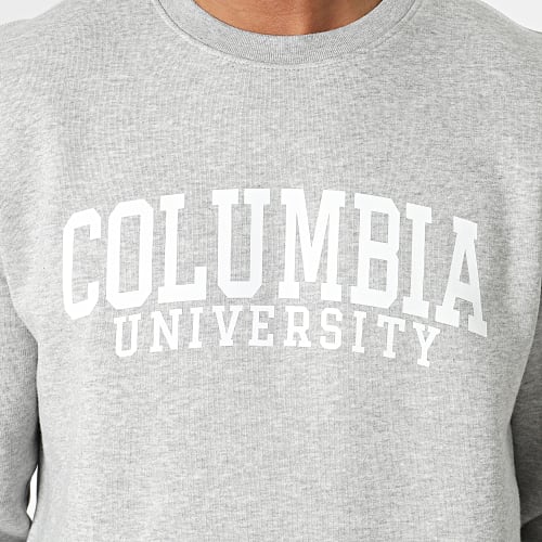 Sweat Crewneck Columbia Gris Chiné Blanc