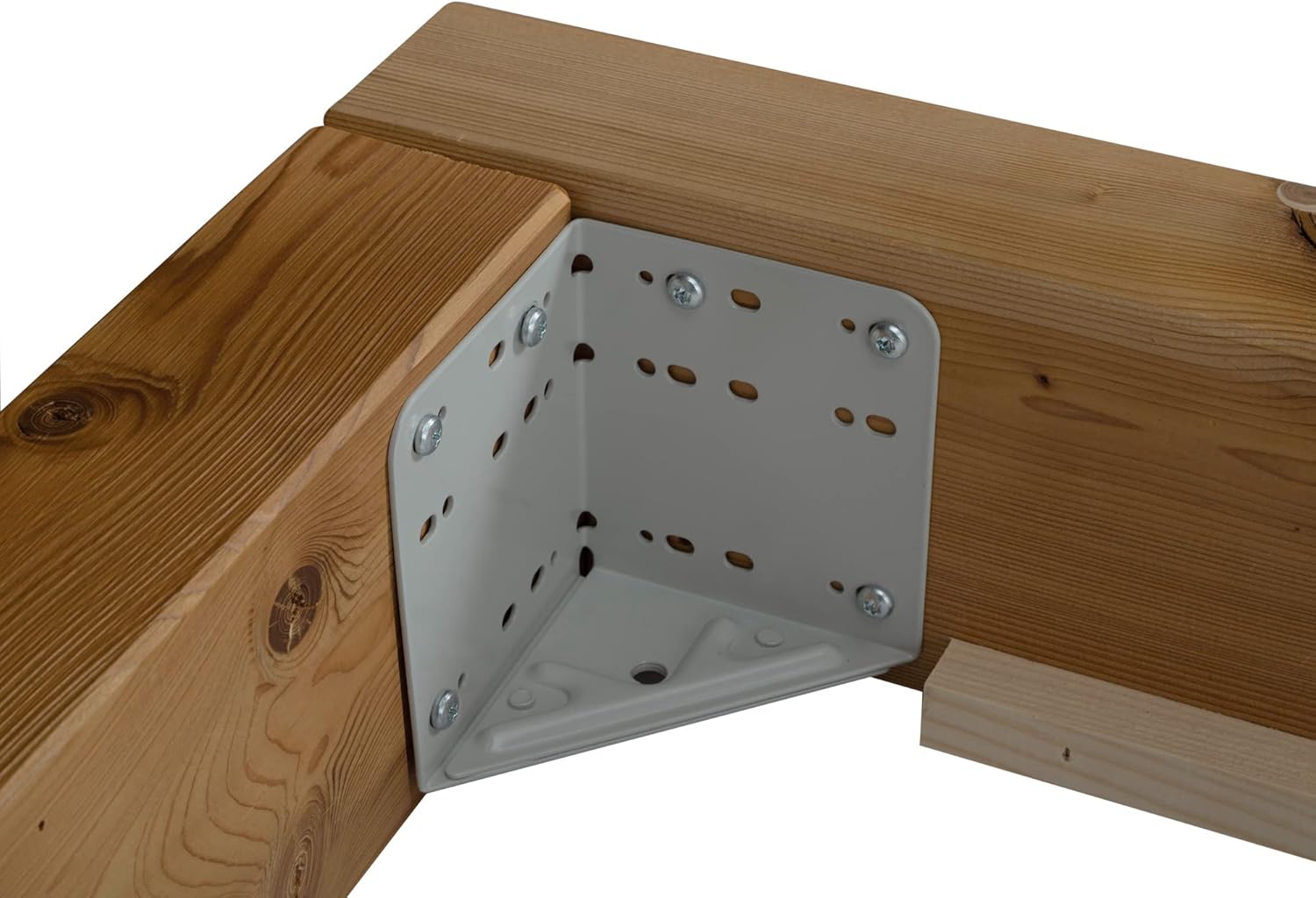 moebel-eins CURBY Balkenbett mit Polsterkopfteil, Kufenfuß, Material Massivholz
