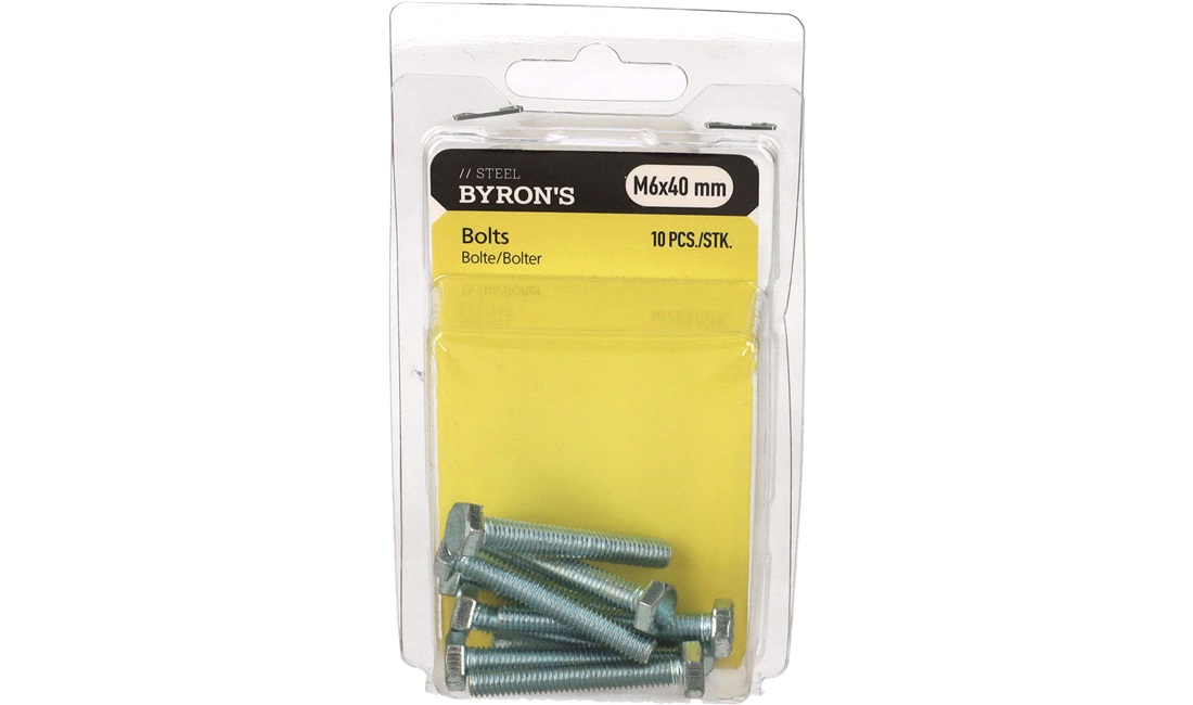 Bolte M6x40 mm - 10 stk.