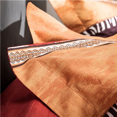 Linge de lit rayures zèbre - BECQUET CRÉATION