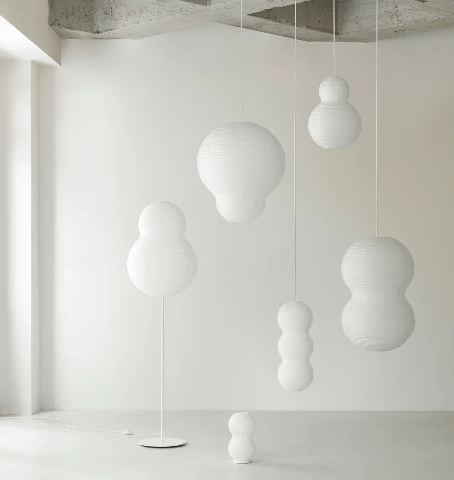Normann Copenhagen  Puff Twist lampeskærm - hvid