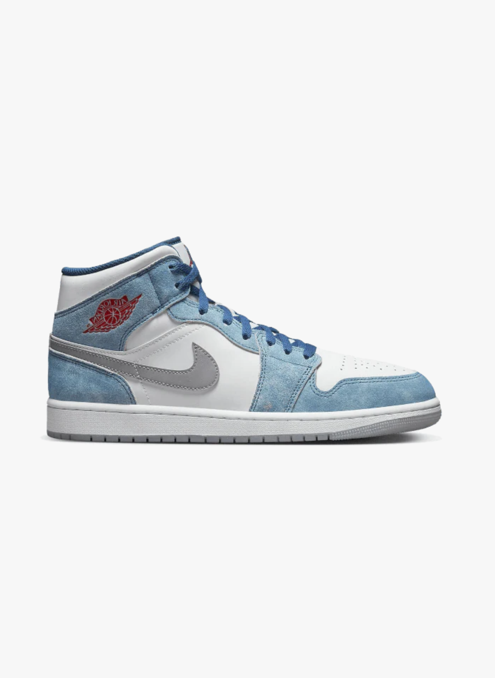 AIR JORDAN MID - Air jordan 1 mid french blue fire red (gs) | Bleu