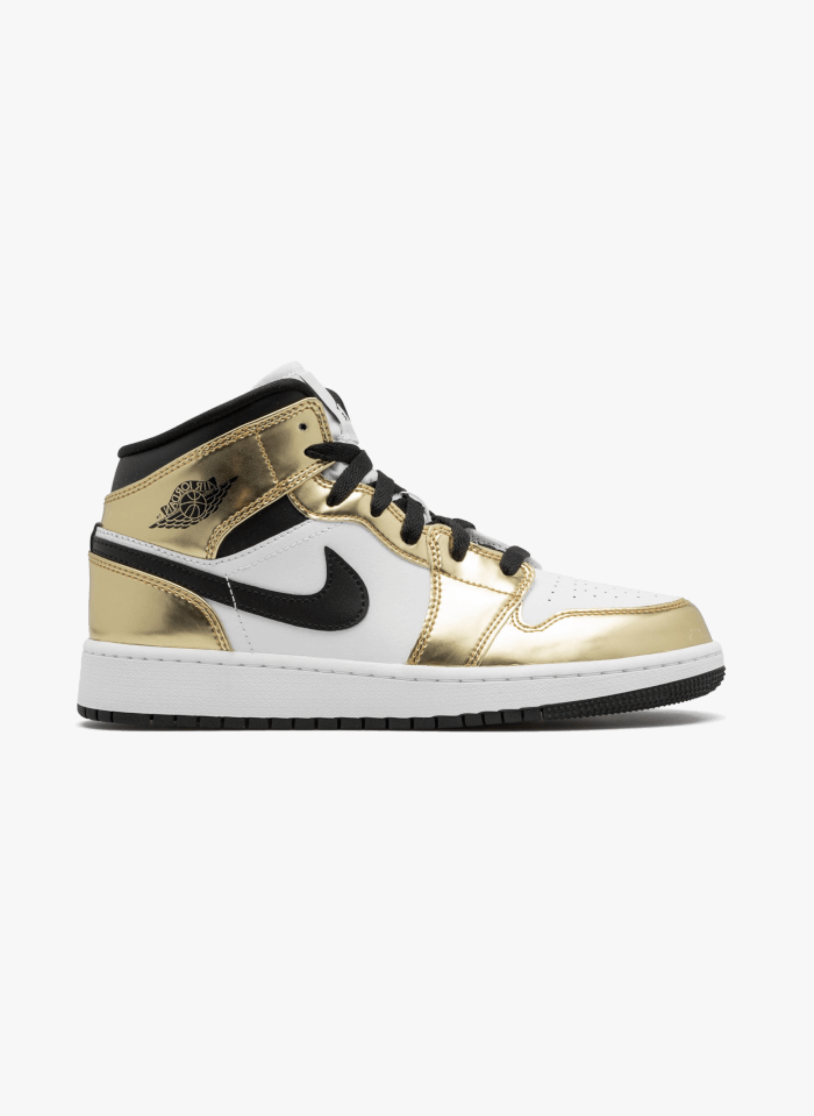Air jordan 1 mid white metallic gold | Blanc