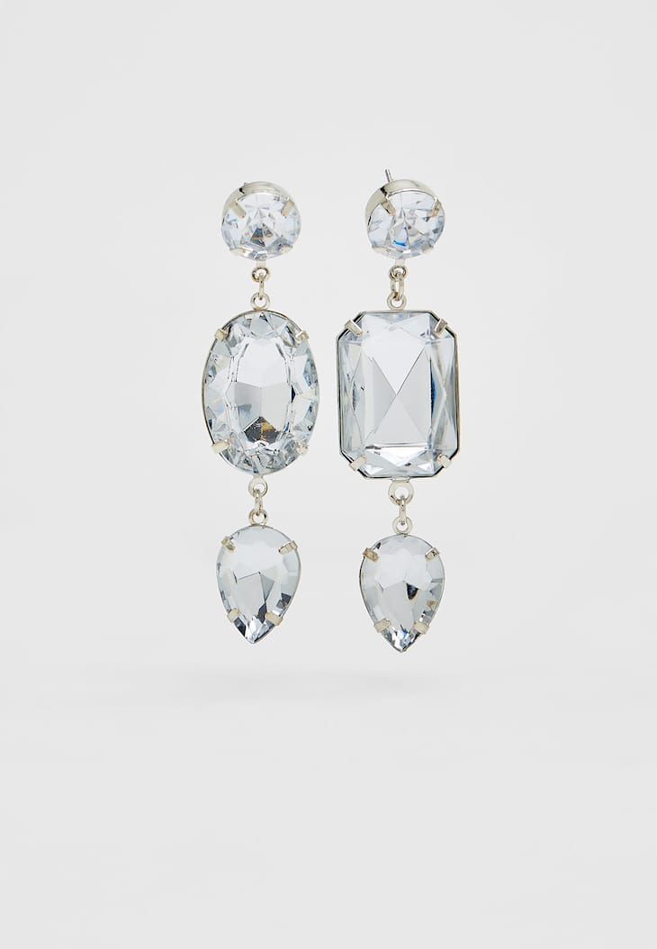 Brincos de strass