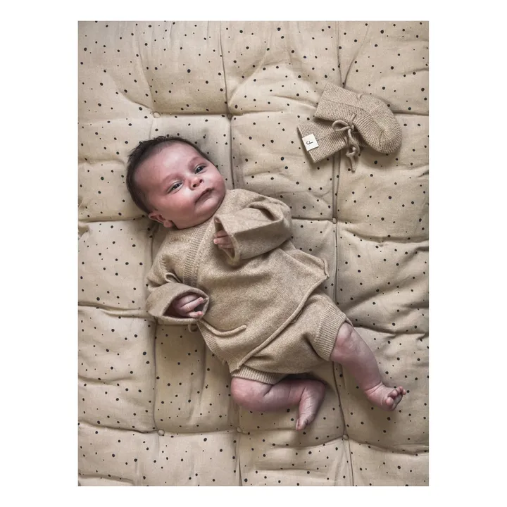 My Little Freckle Set Bloomer + Cardigan Cache-Cœur Cachemire Bio | Beige