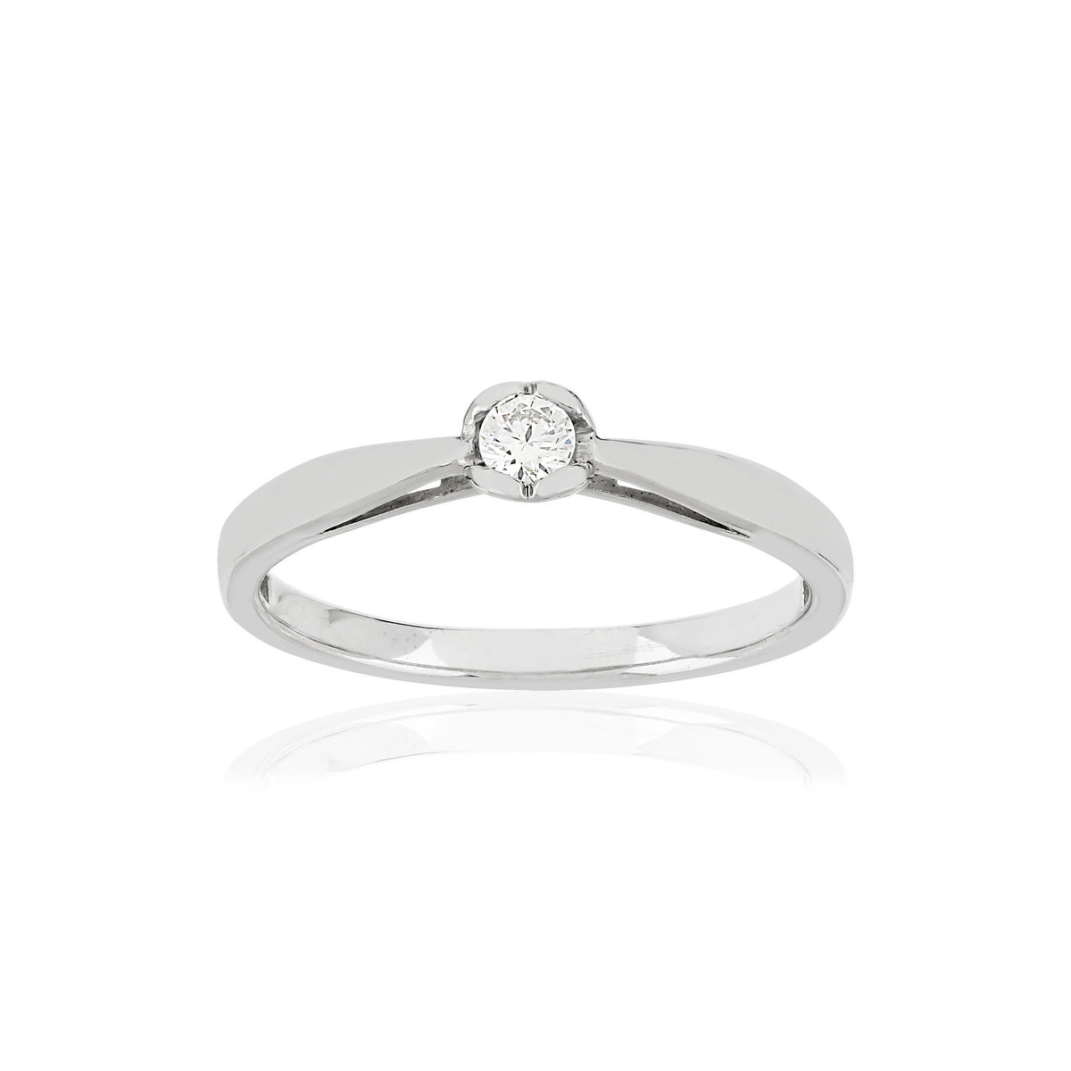 Bague argent diamant