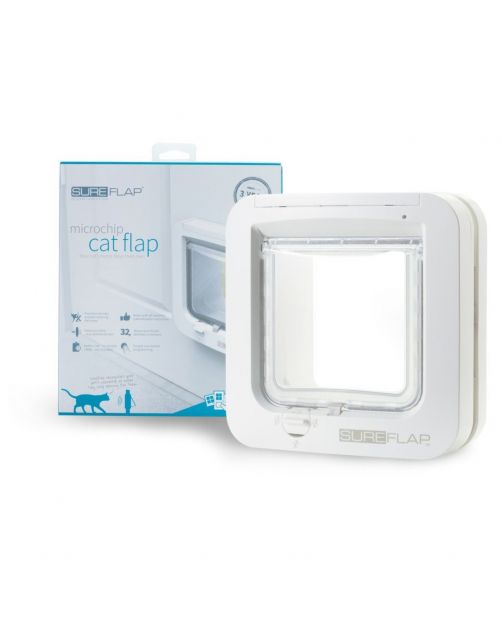 Sureflap Dierenluik Microchip S - Kattenluik - 20x20x7 cm Wit