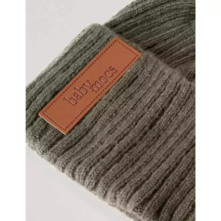 BabyMocs Mütze Vegan khaki