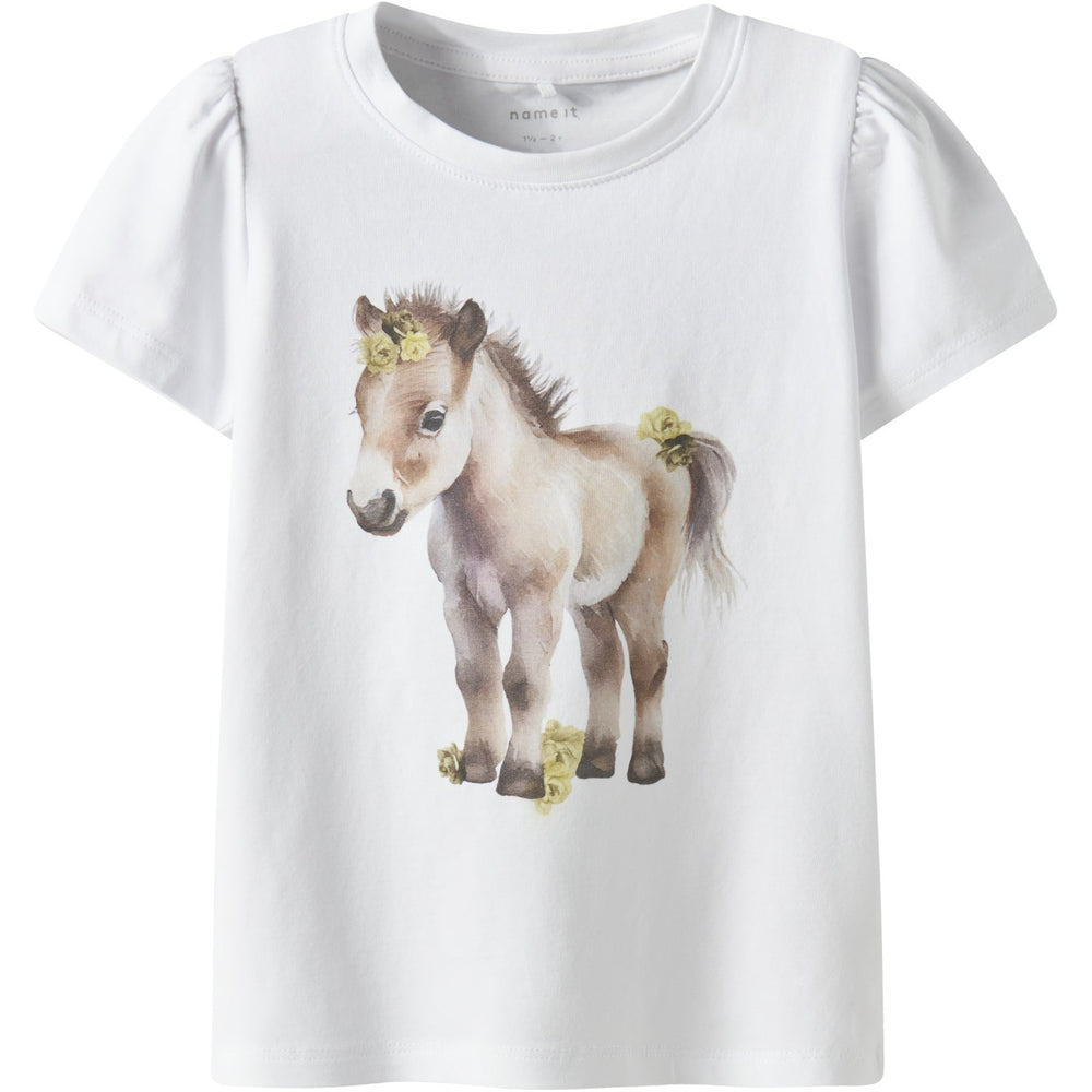 Køb Name It Bright White Hani T-Shirt