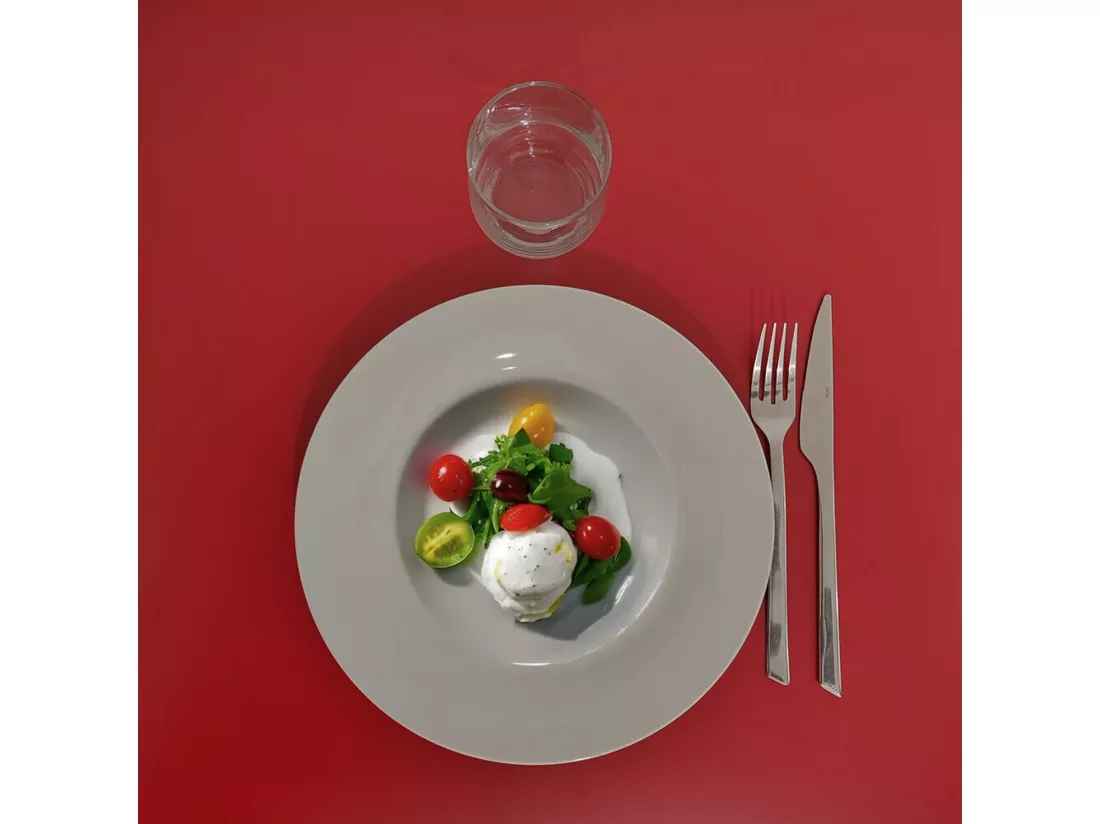 Mange-debout 60 x 60 cm - modèle Bazila rouge