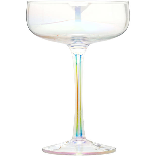 Blokker Soft Shades coupe glas iriserend - 26cl