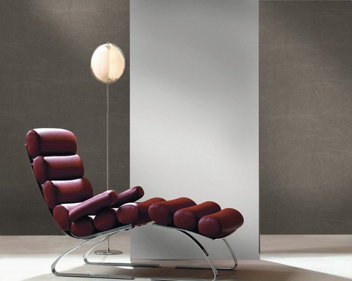 Vliesbehang 53323 Colani VISIONS geometrisch effen bruin
