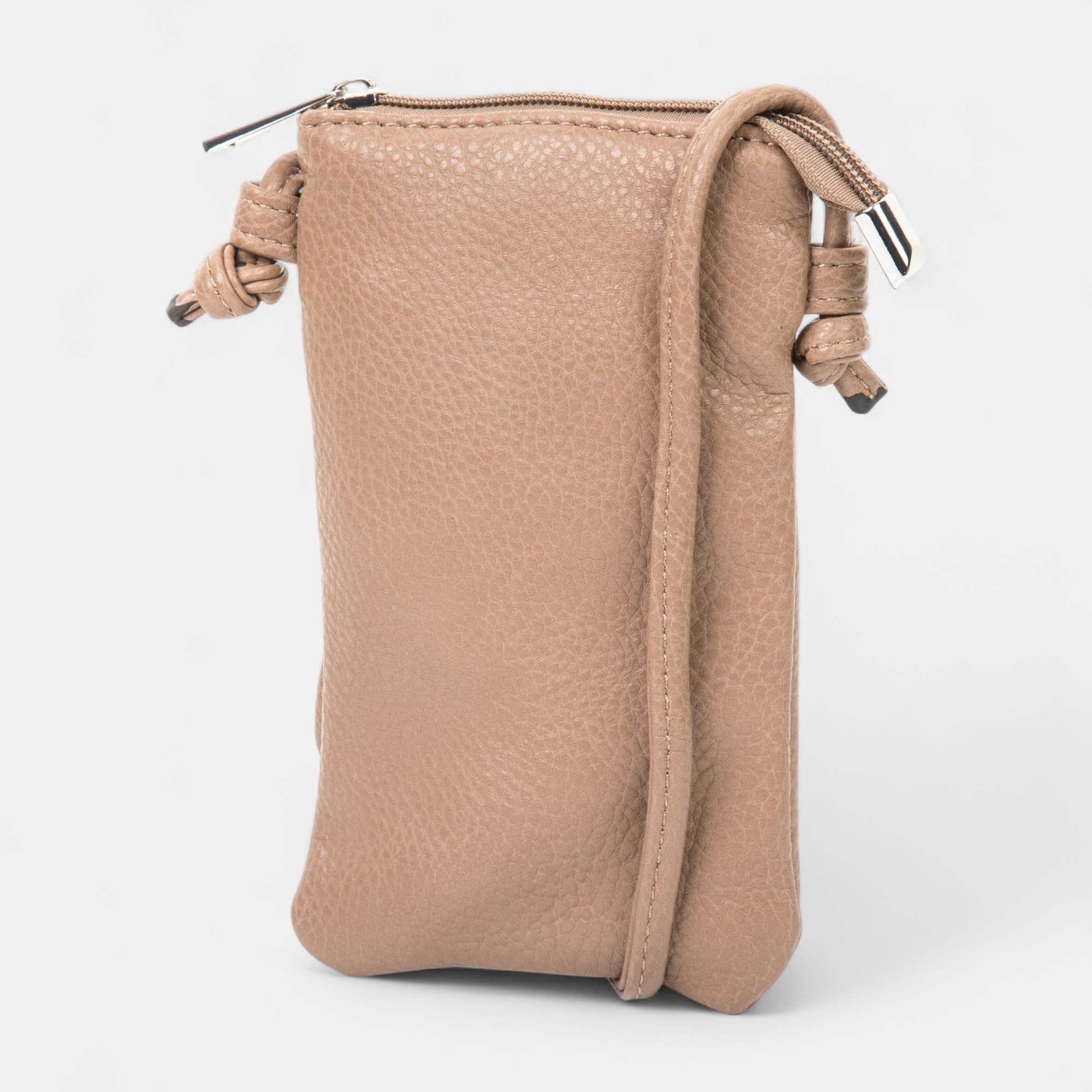 Pochette pour téléphone taupe