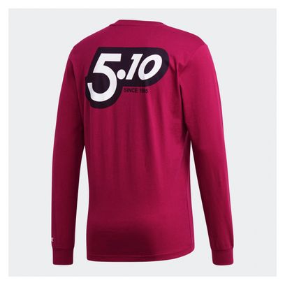 Tee Shirt Manches Longues adidas Five Ten Graphic Power Berry