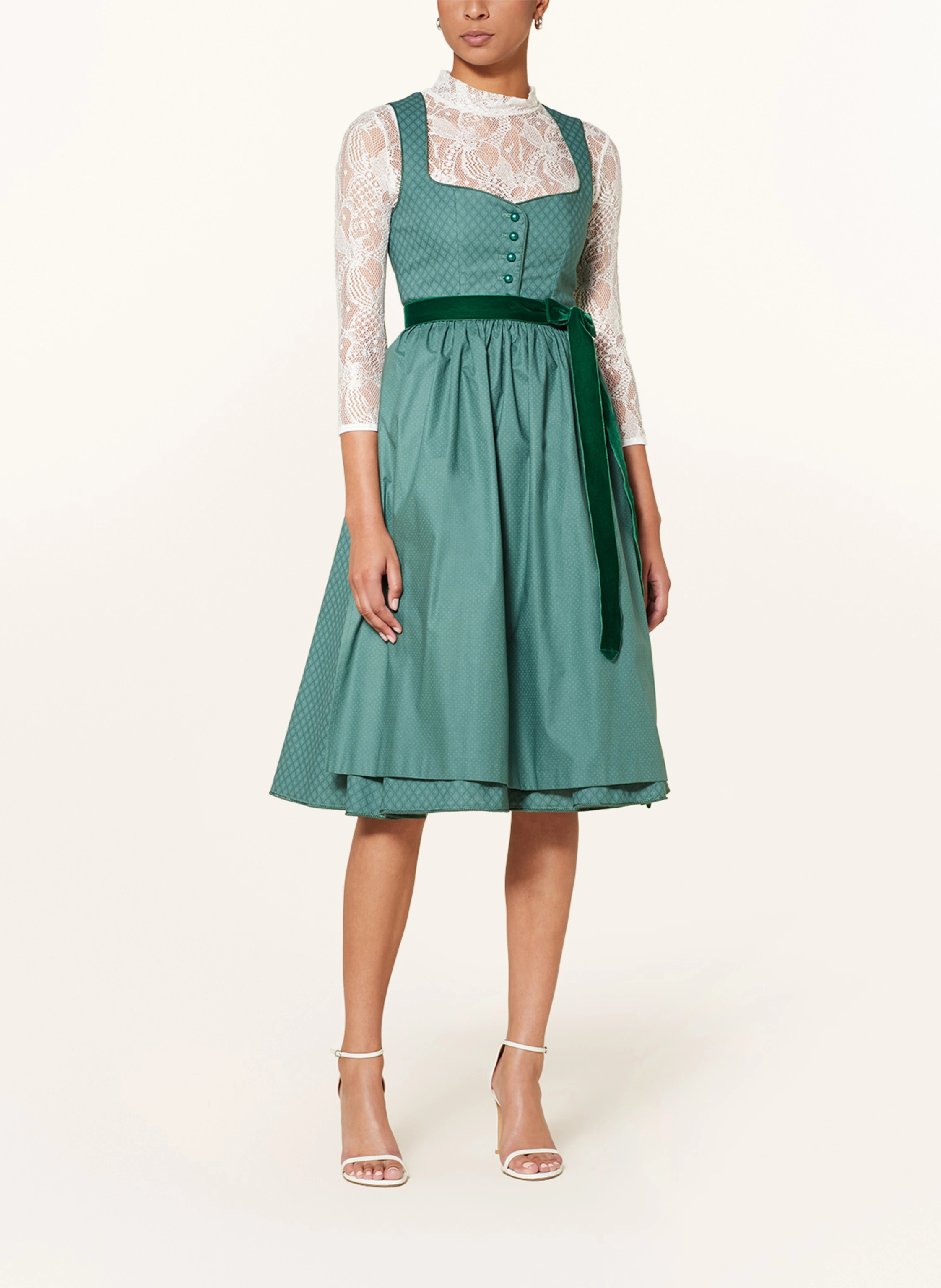 KINGA MATHE Dirndlbluse LINA mit 3/4-Arm und Spitze