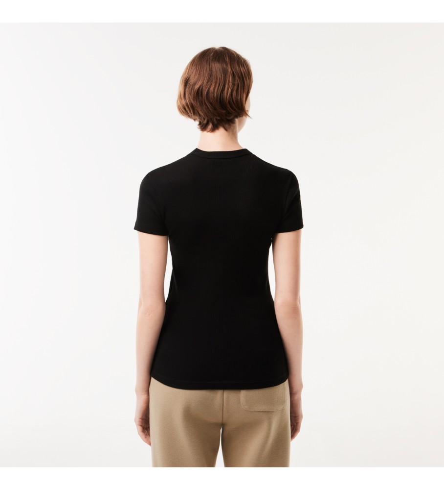 Lacoste Camiseta com logotipo preto