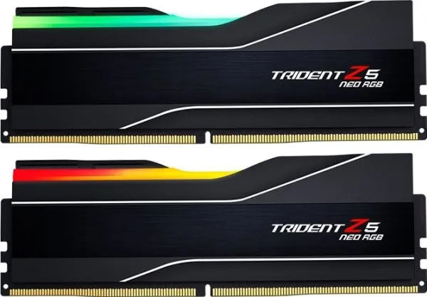 G.Skill Trident Z5 Neo RGB - DDR5 - sæt - 64 GB: 2 x 32 GB - DIMM 288-PIN - 6000 MT/s / PC5-48000 - CL30 - 1.4 V - ikke bufferet - ikke-ECC - mat sort