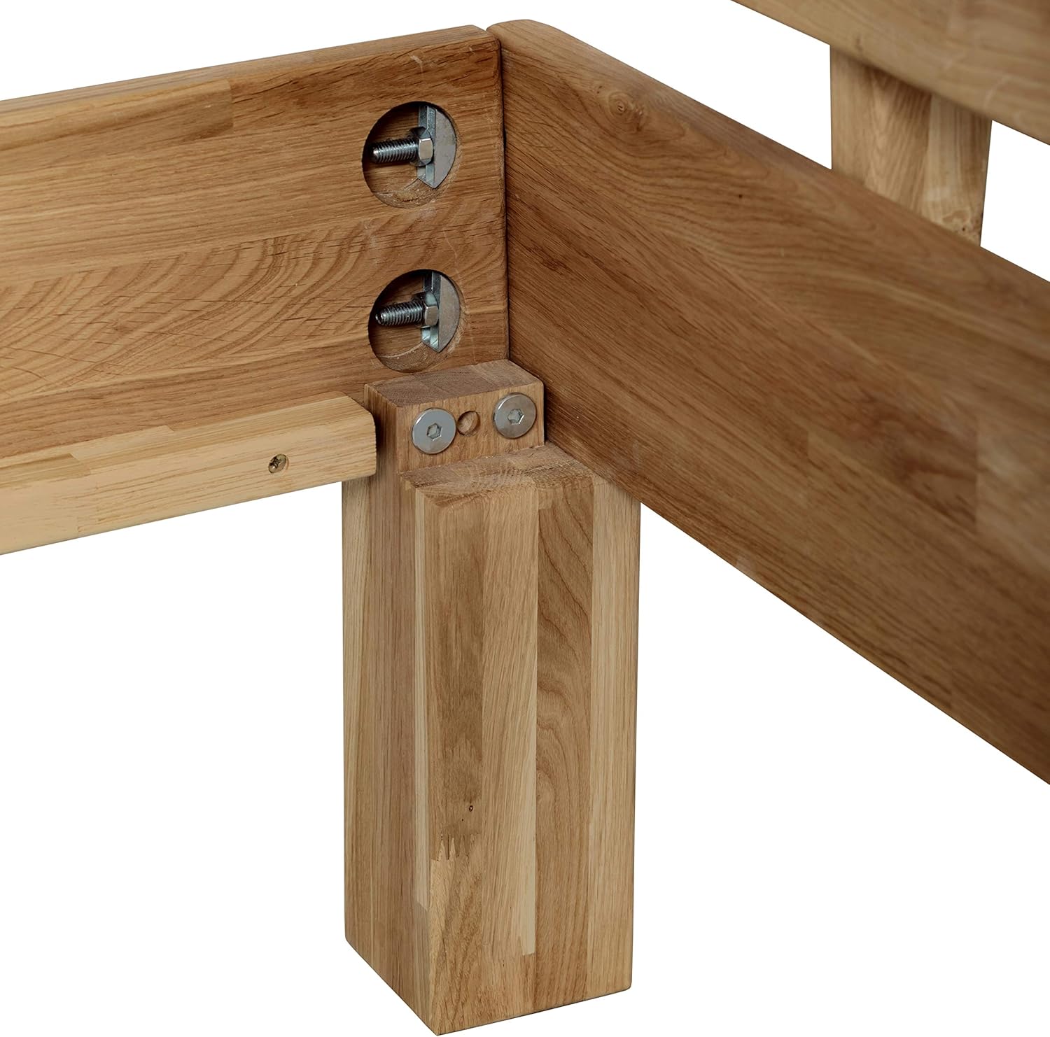 Krok Wood Massivholzbett Julia in Eiche (180 x 200 cm)