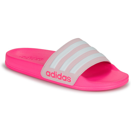 Adidas Sportswear - ADILETTE SHOWER K - Rose / Blanc