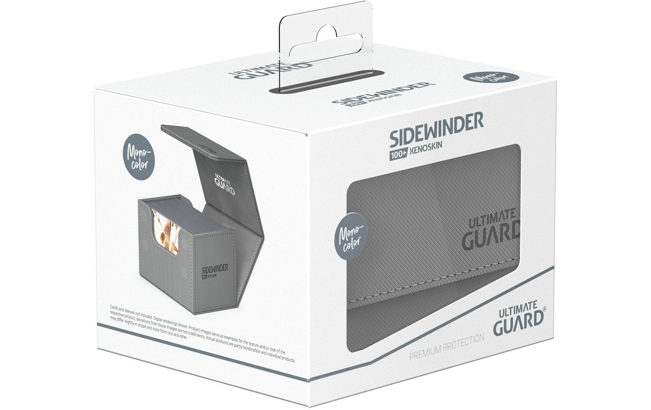 Kartenbox XenoSkin Sidewinder Monocolor 100+ GrauHochwertige Box für Sammelkarten in Standardgrösse