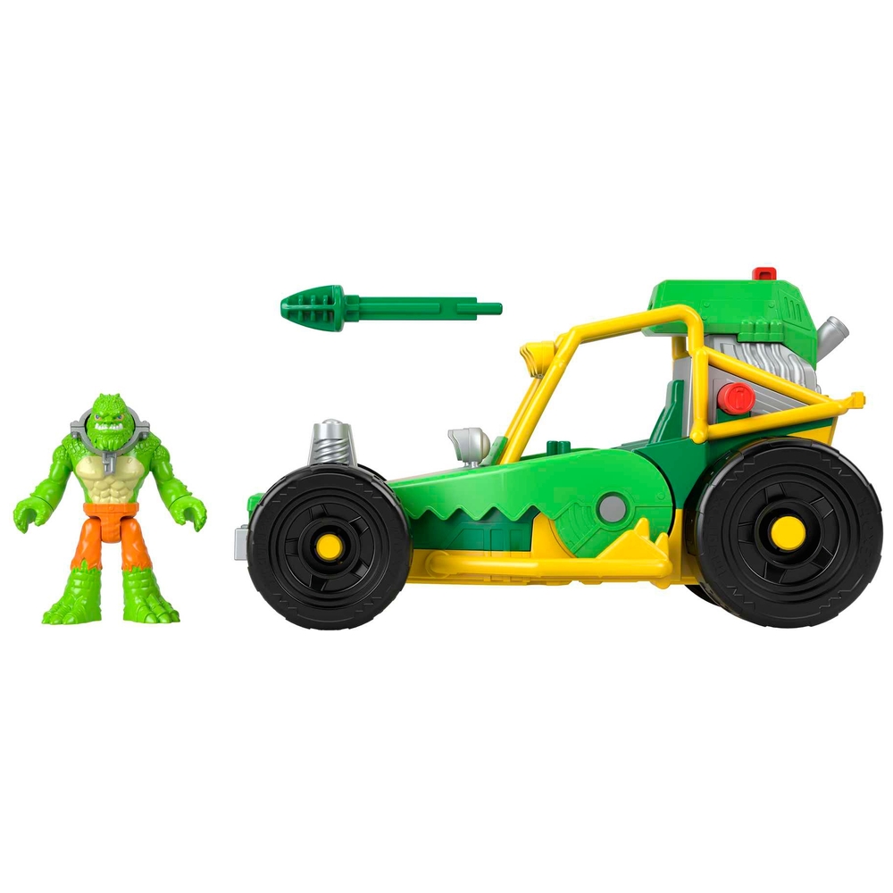 Imaginext DC Super Friends Killer Croc Figur & Spielzeugauto Buggy