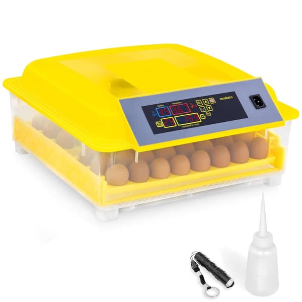 Rugemaskin, klekker for klekking av 48 egg + ovoskop 100W