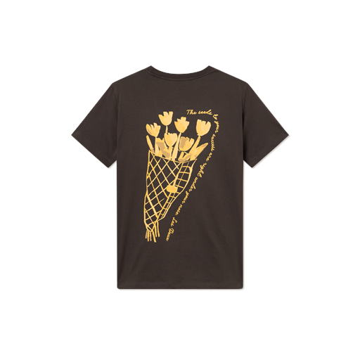 Les Deux Bouquet T-shirt, Charcoal, L