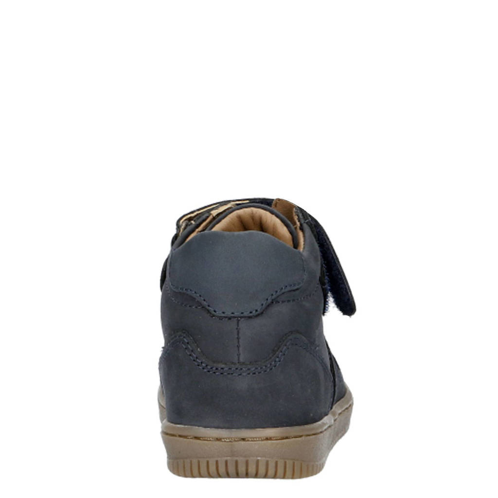 Develab leren sneakers donkerblauw