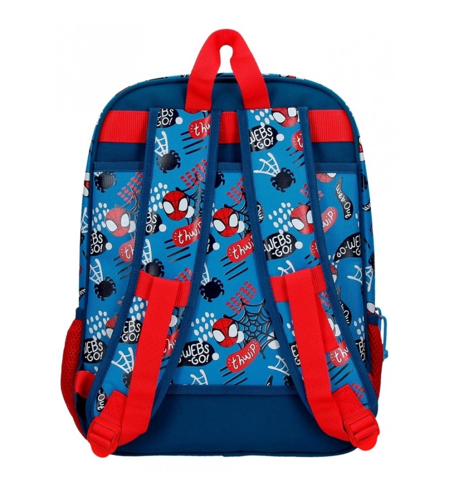 Mochila Joumma Bags Spidey Go webs go 38cm azul