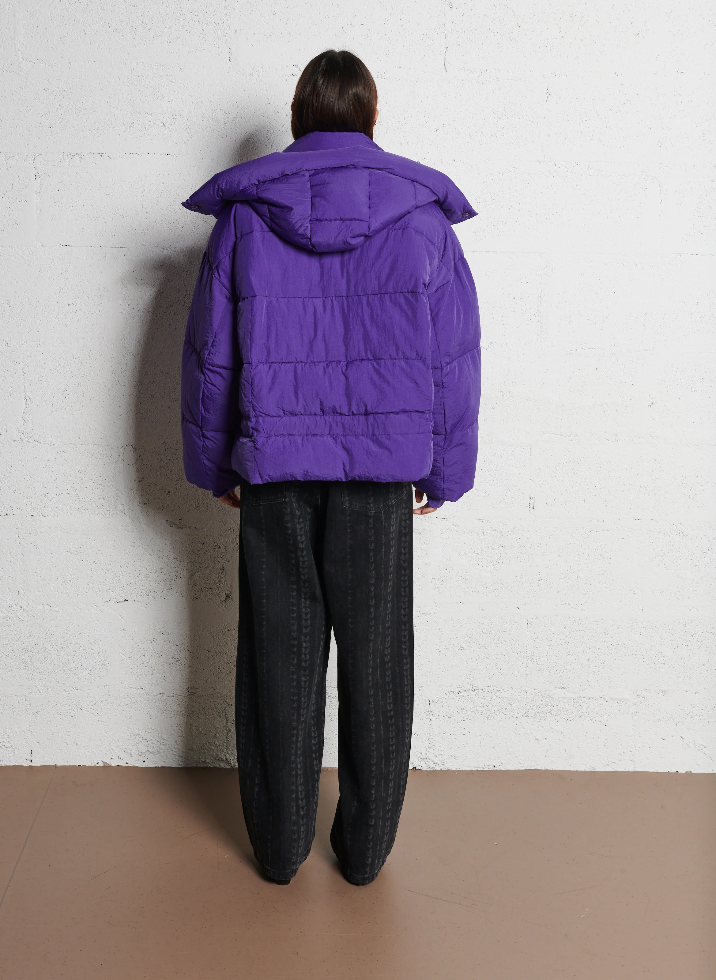 MOUMOUME - Doudoune oversize col montant| Violet