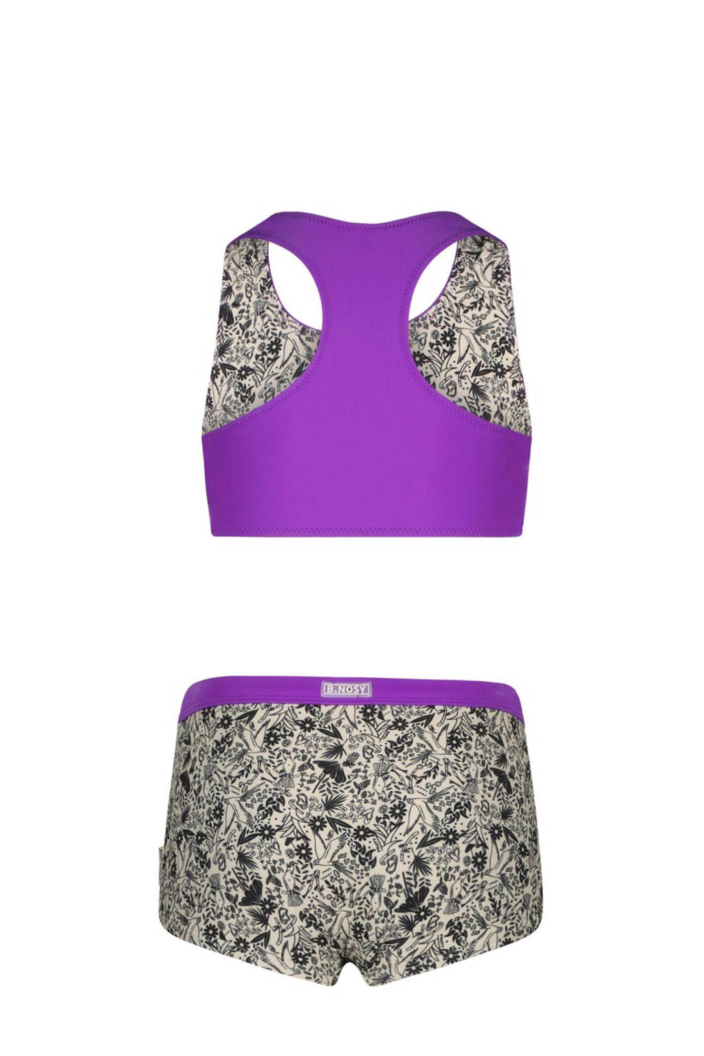 crop bikini paars