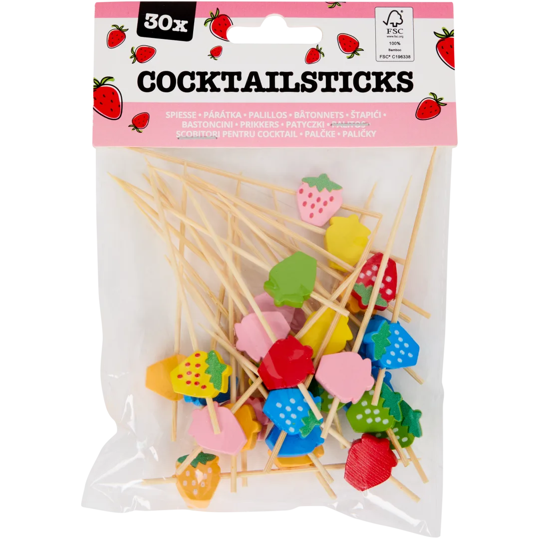 Cocktailprikkers 30 stuks | diverse varianten
