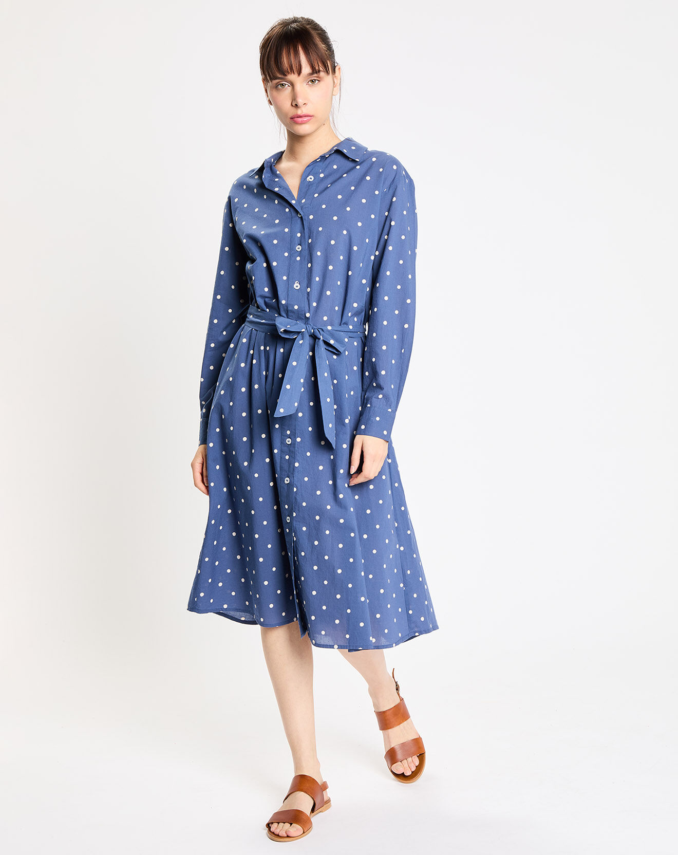 Jodhpur Robe Ramelia indigo bleu/écru