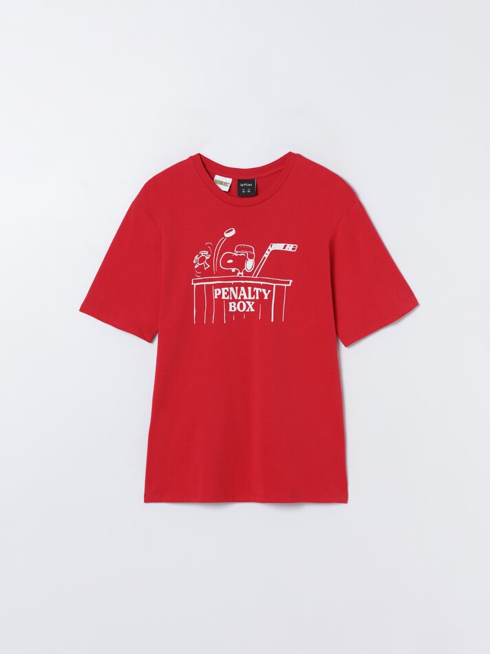 Camiseta estampada Peanuts™ - Vermelha