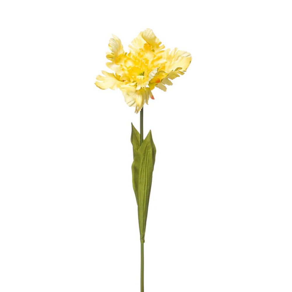 KUNSTPLANTE EMERALD PAPEGØYEBLOMST SNITTBLOMST GUL 68CM